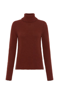 Nelle Turtle Neck en terre de sienne brûlée whoa 1700