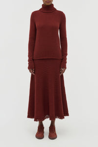 Nelle Turtle Neck en terre de sienne brûlée whoa 1700