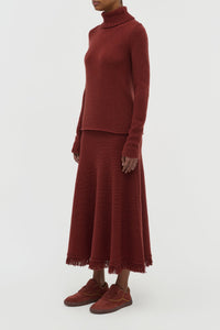 Nelle Turtle Neck en terre de sienne brûlée whoa 1700