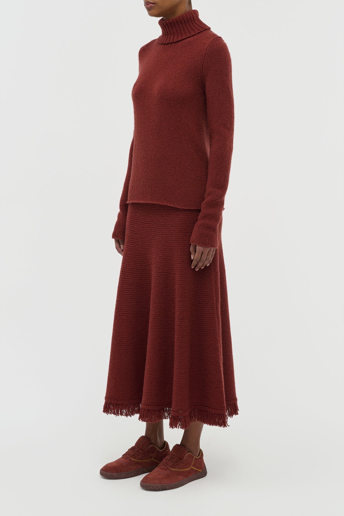 Nelle Turtle Neck en terre de sienne brûlée whoa 1700