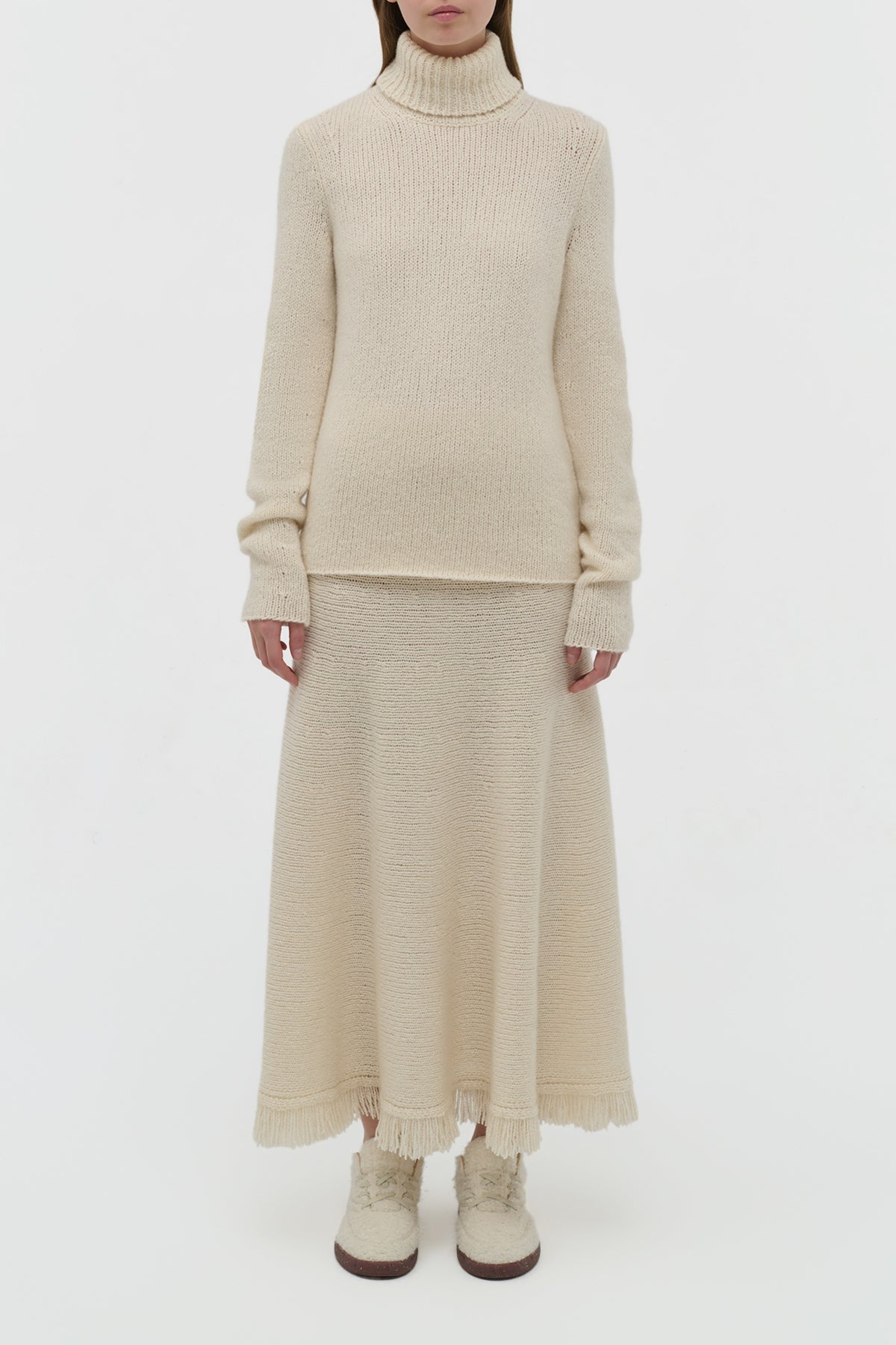 Nelle Turtle Neck en ivoire whoa 1700