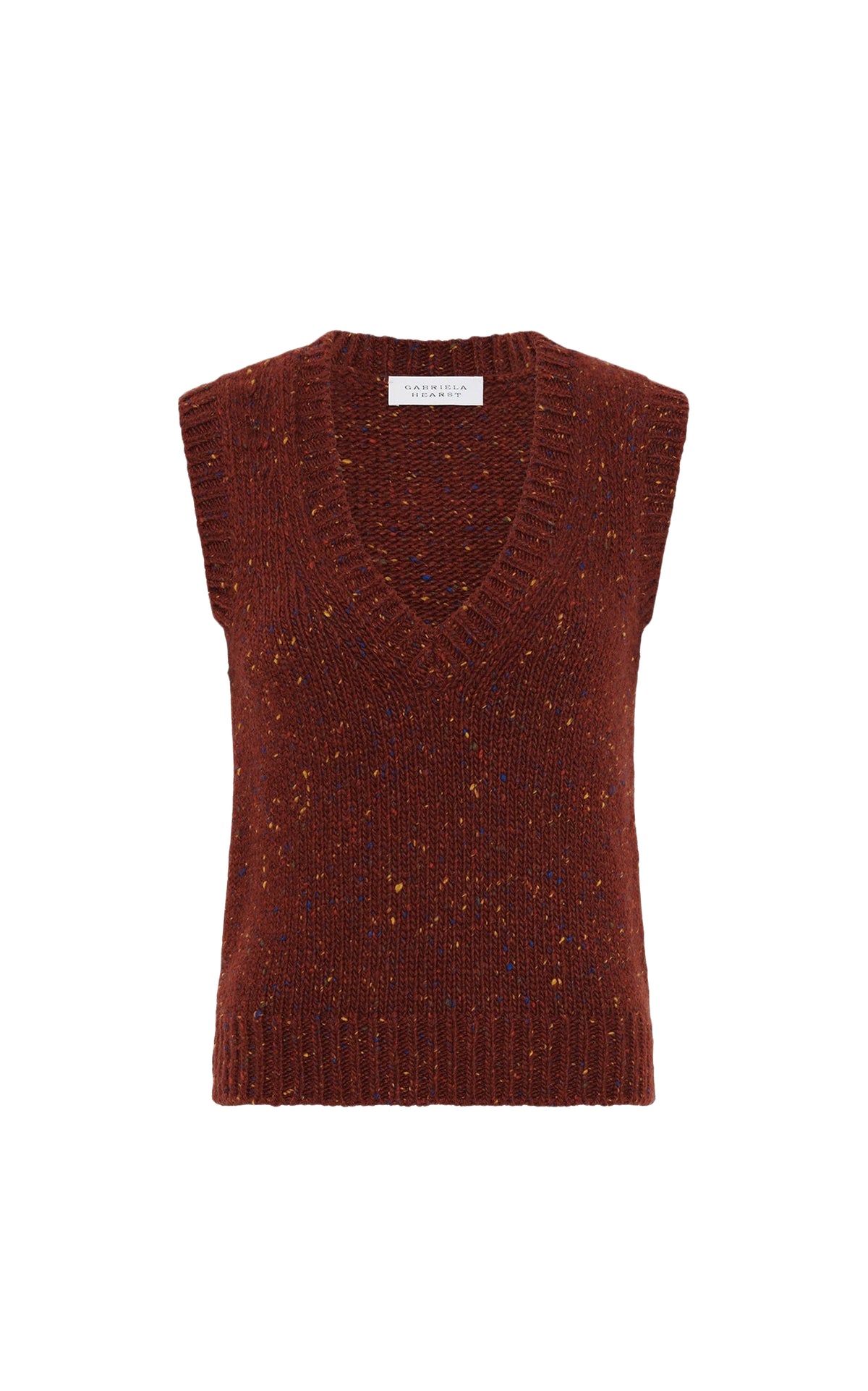Solomon Cashmere Cardigan - Burnt Sienna Multi