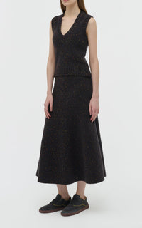 Charcoal Multi / Gilet Solomon en cachemire - Charcoal Multi