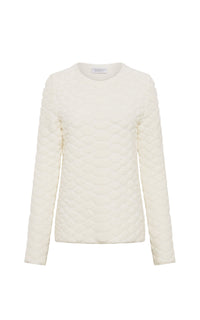 Ivory / Pull Tansey en cachemire - Ivory