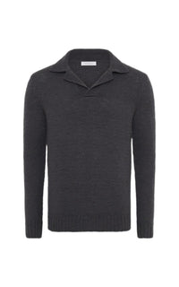 Charcoal / Polo Aled en cachemire - Charcoal