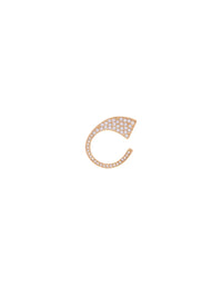 Bague One à strass en laiton - Light Gold
