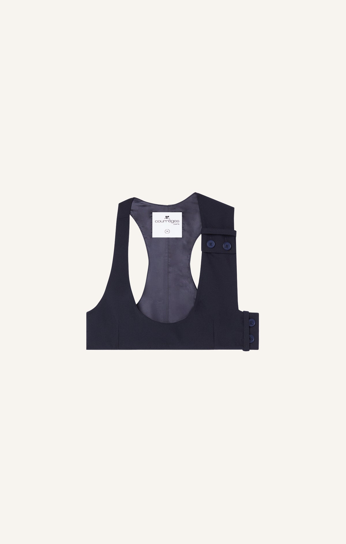 BRASSIÈRE EN LAINE MELANGÉE