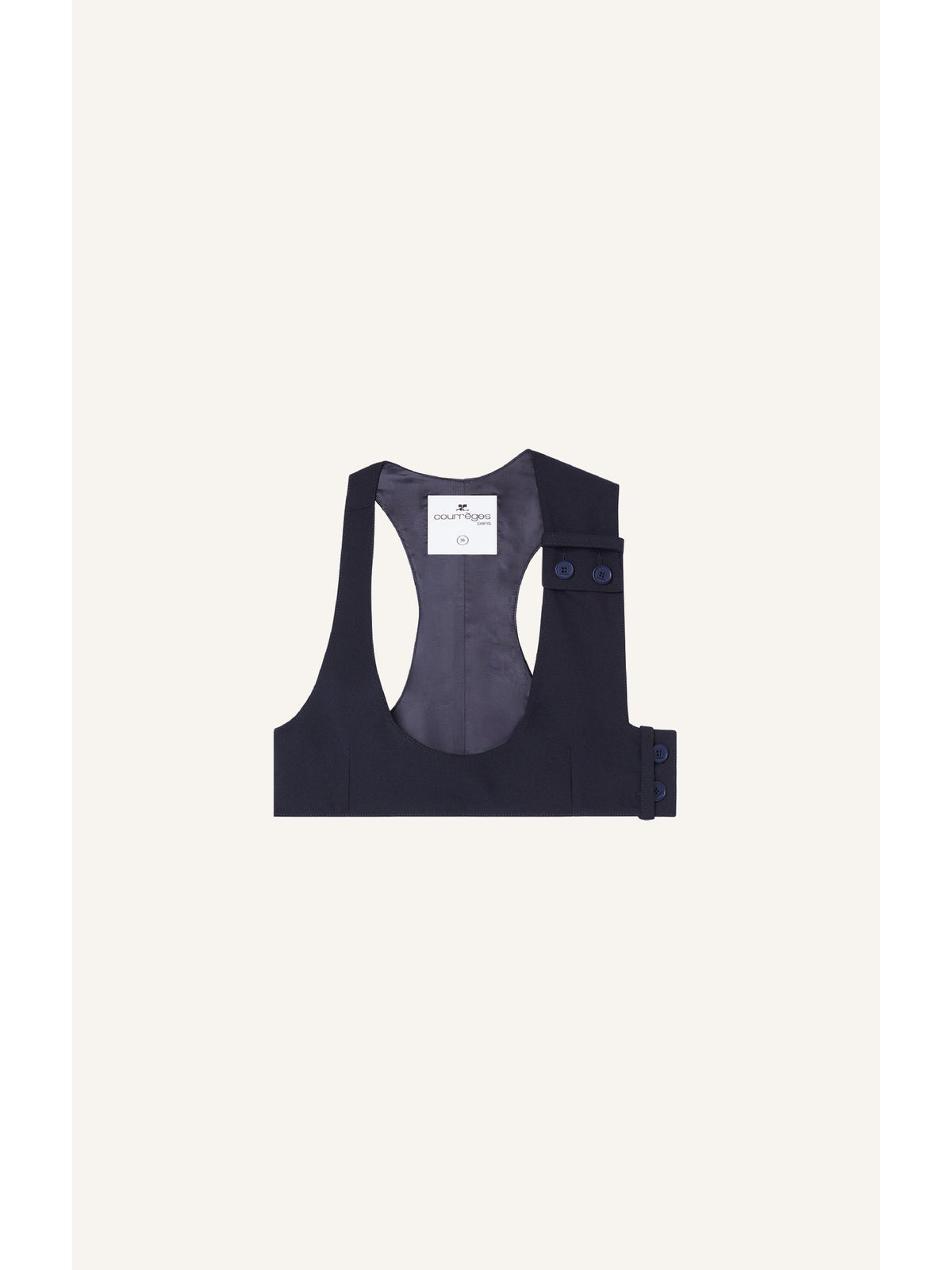 BRASSIÈRE EN LAINE MELANGÉE