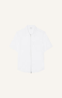CHEMISE ZIPPÉE EN POPELINE
