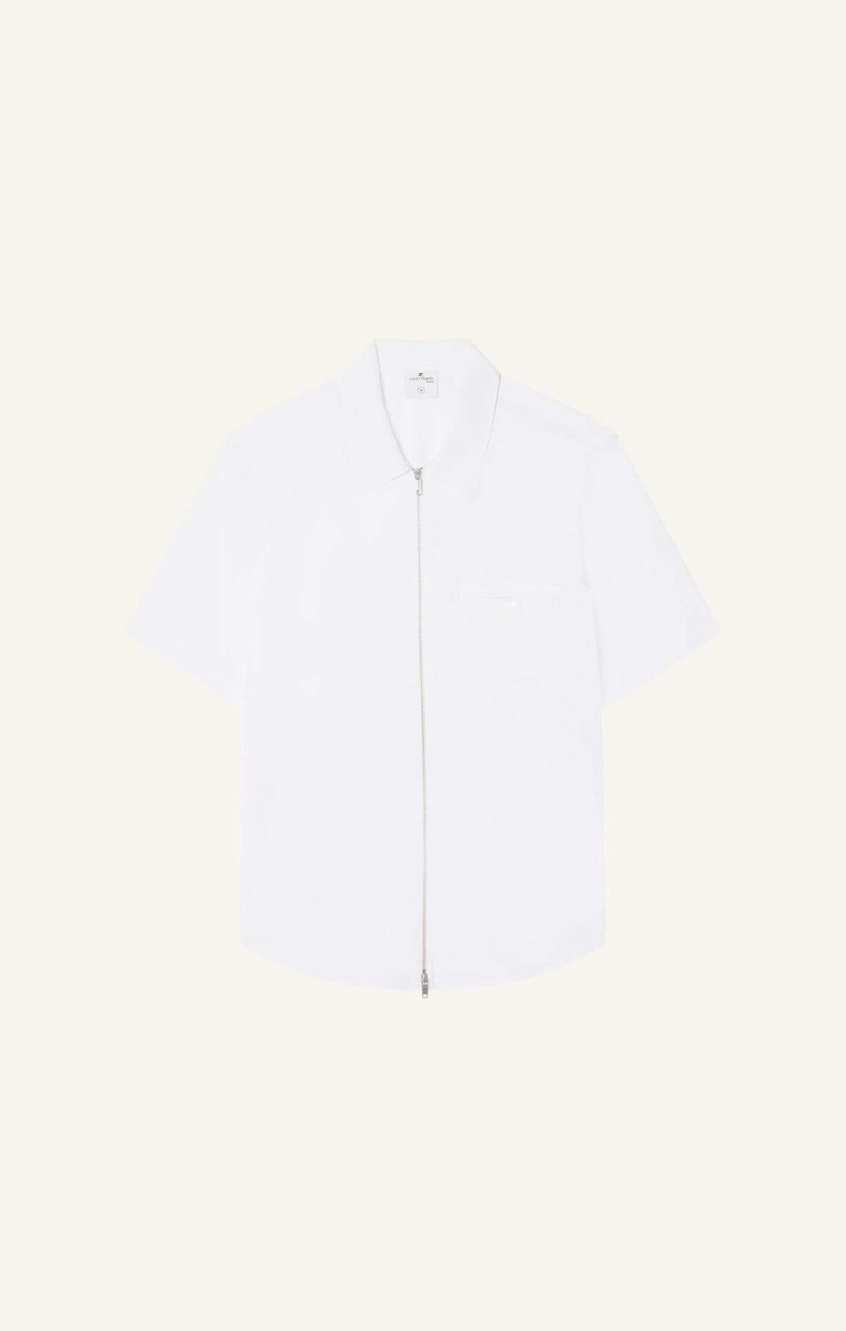 CHEMISE ZIPPÉE EN POPELINE