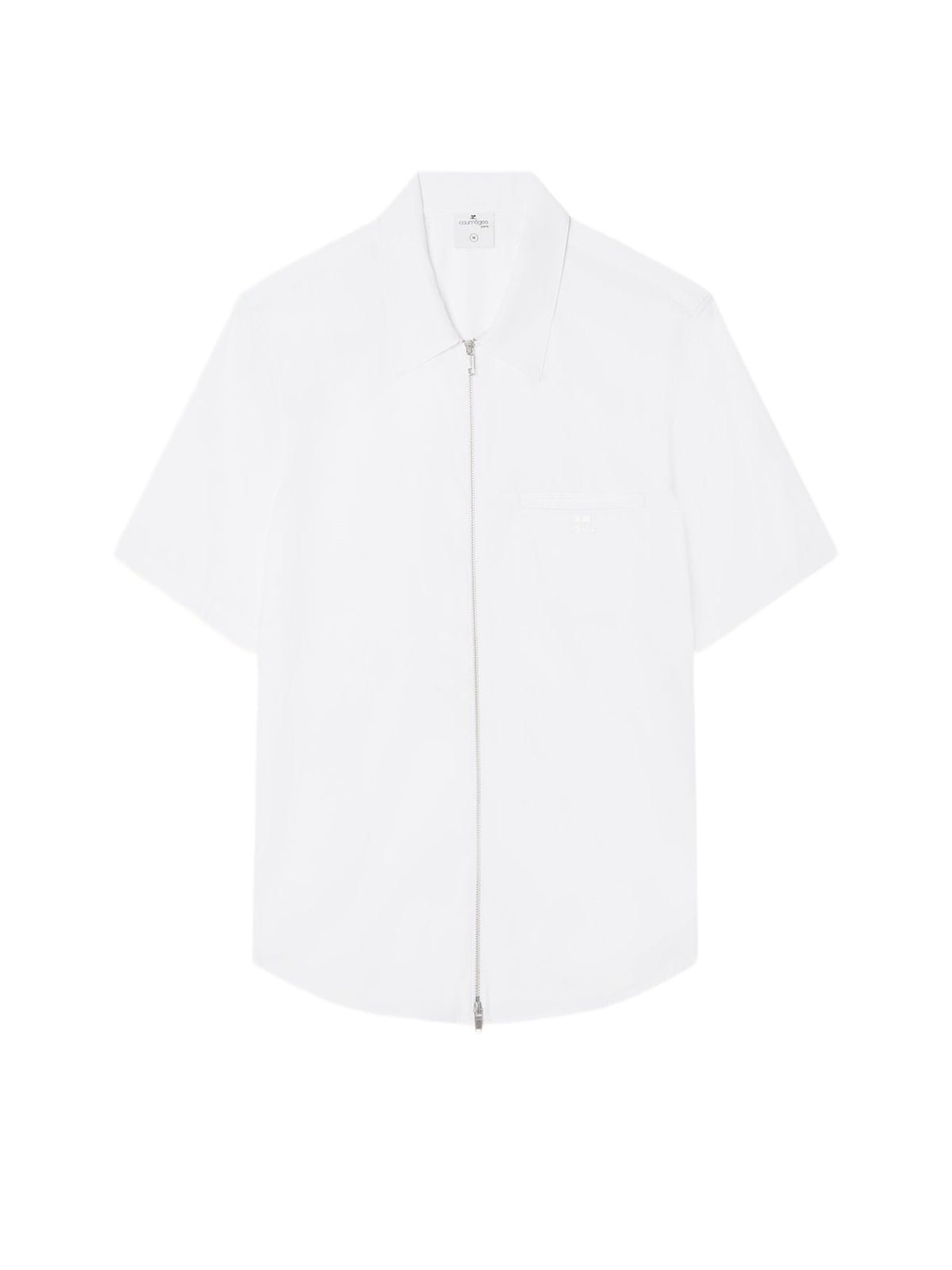 PRIX MARQUE : 130 / CHEMISE ZIPPÉE EN POPELINE