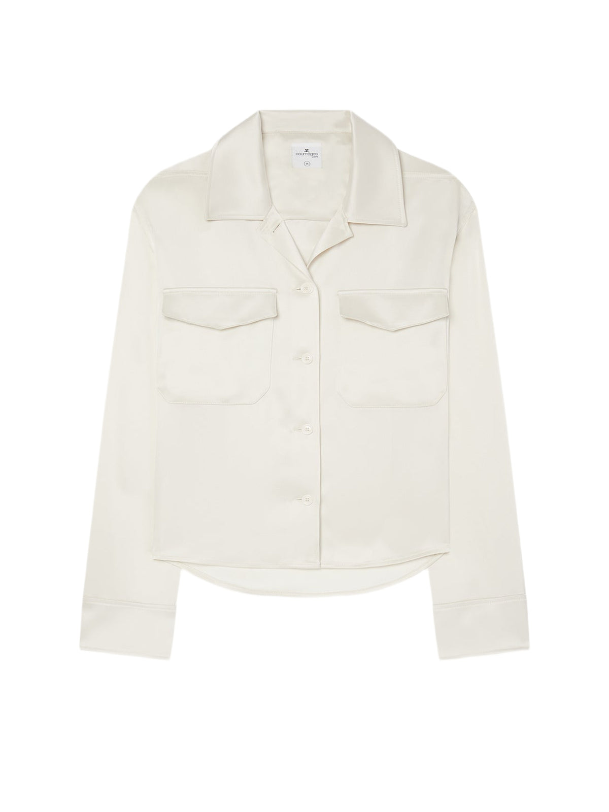 PRIX MARQUE : 180 / CHEMISE EN SATIN 2 POCHES