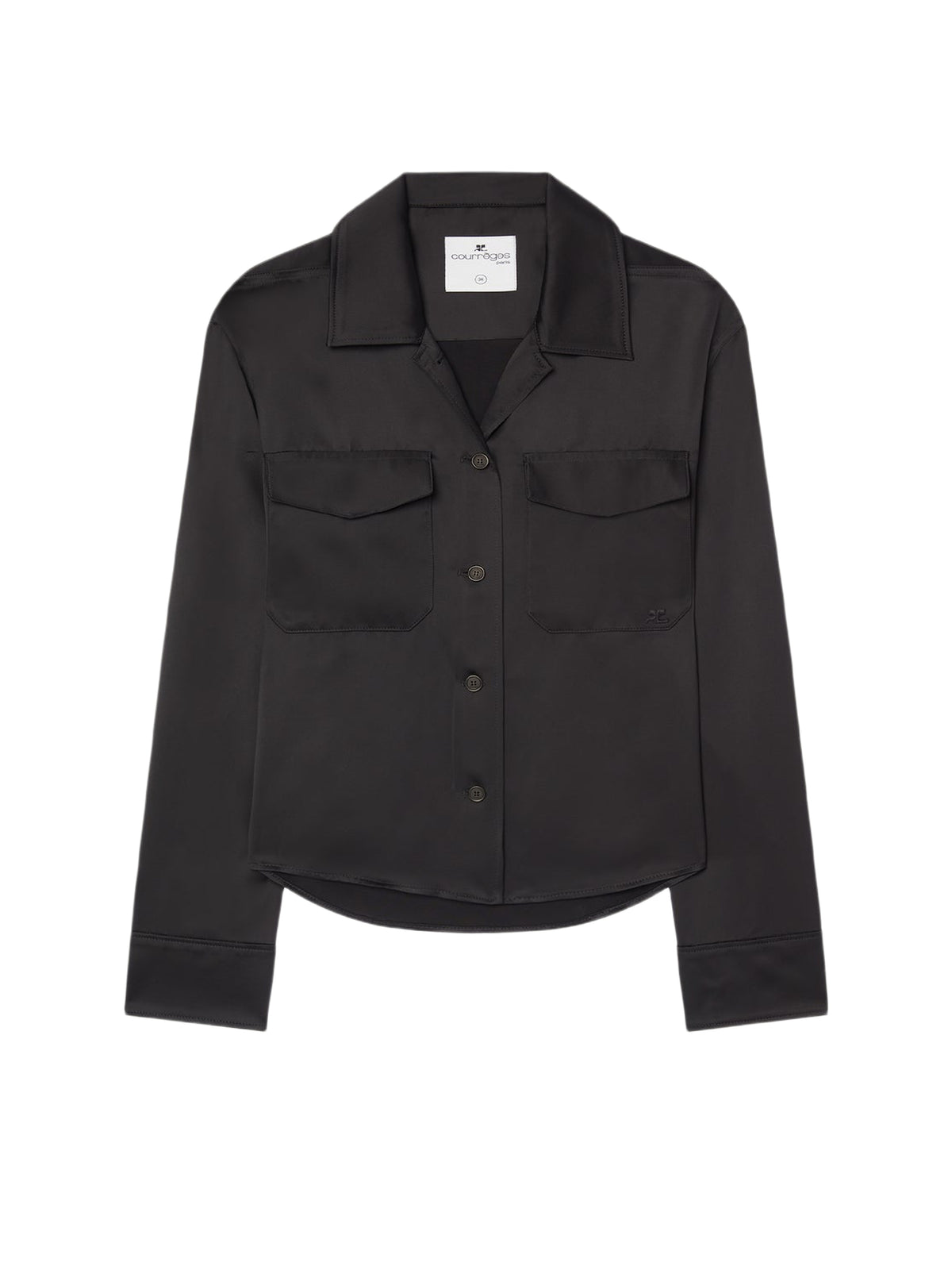 PRIX MARQUE : 180 / CHEMISE EN SATIN 2 POCHES