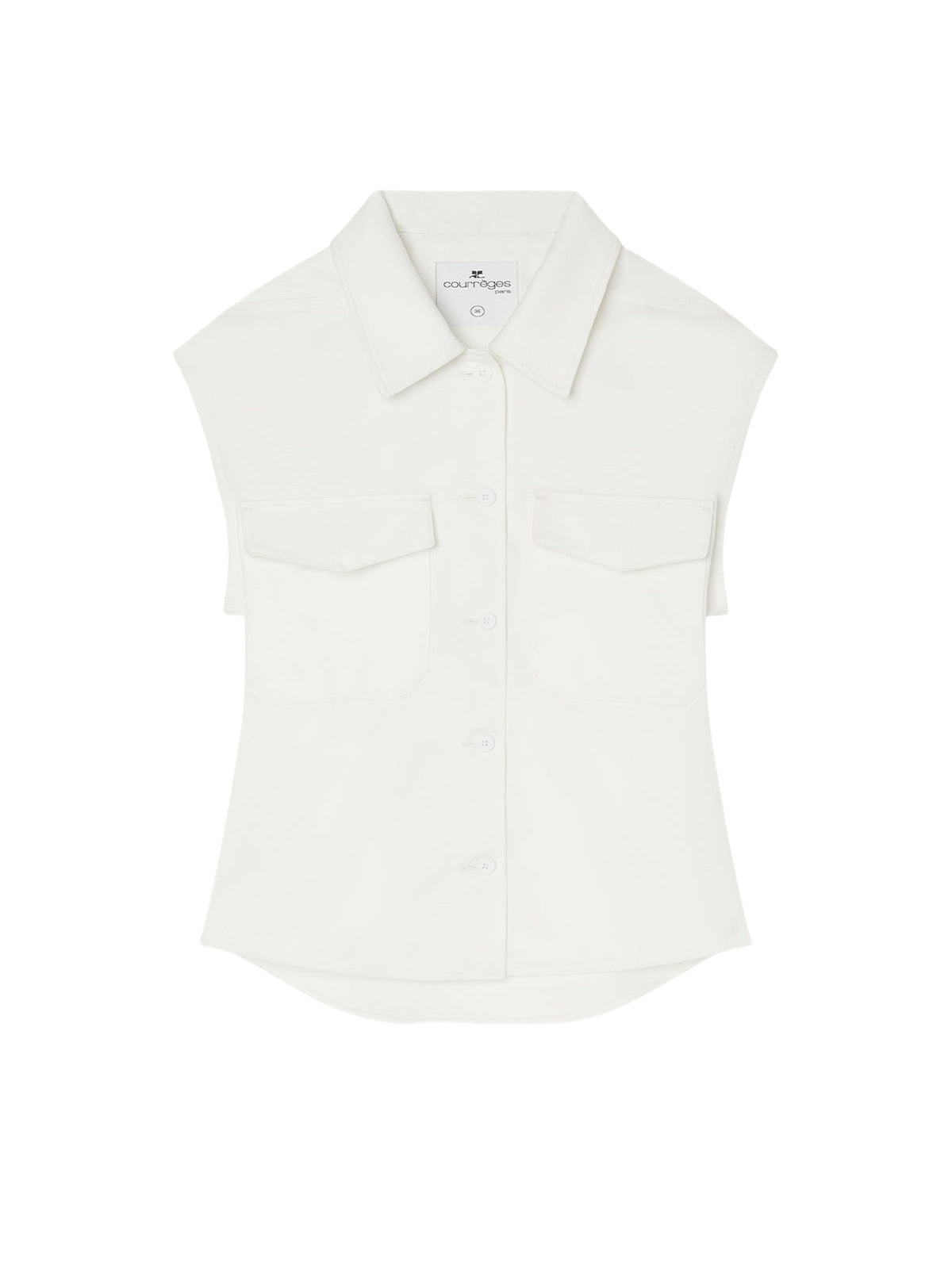 Chemise utilitaire sans manches - Heritage White