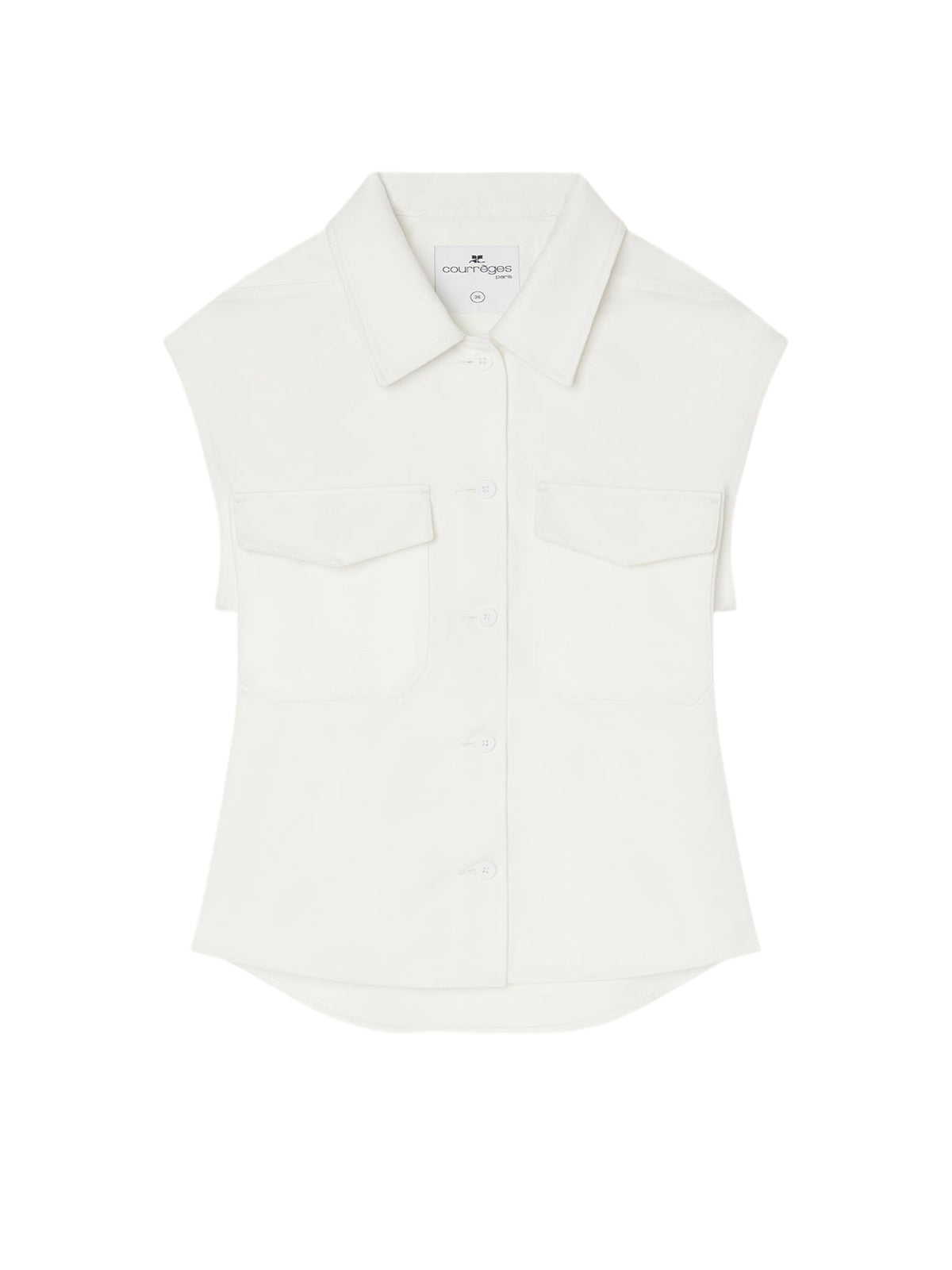 Chemise utilitaire sans manches - Heritage White