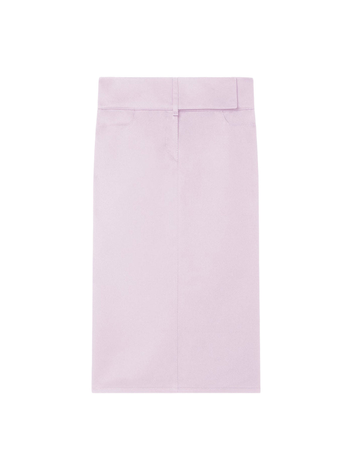 Midi skirt with belt - Salt Pink