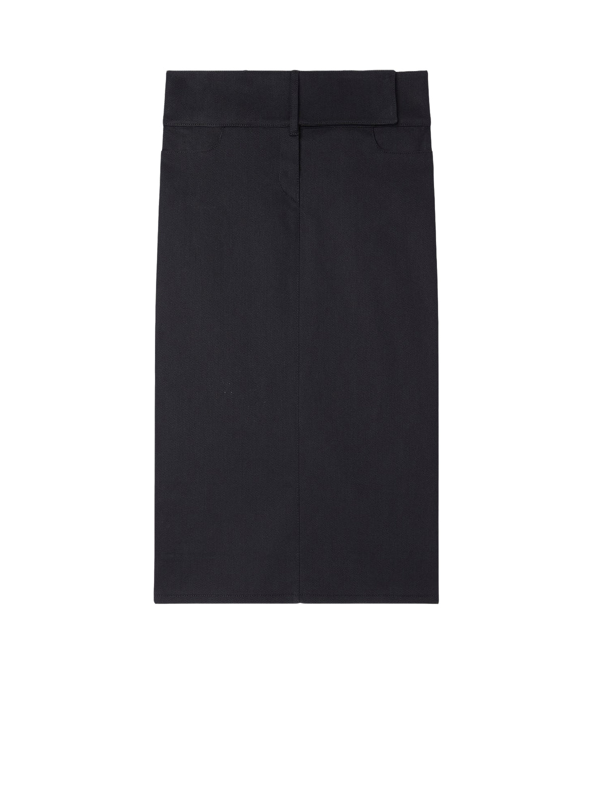Midi skirt with belt - Black