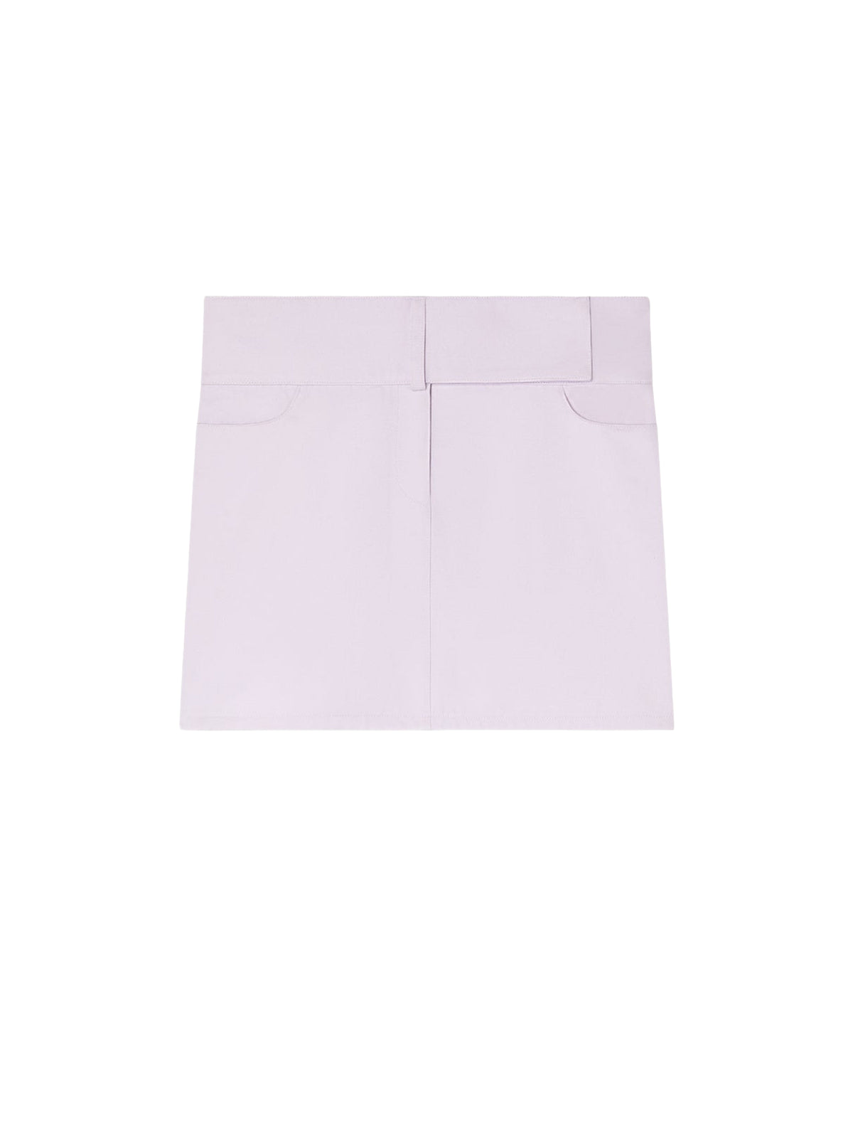 Belted mini skirt - Salt Pink