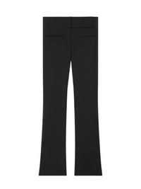 Pantalon bootcut ceinturé en laine - Black