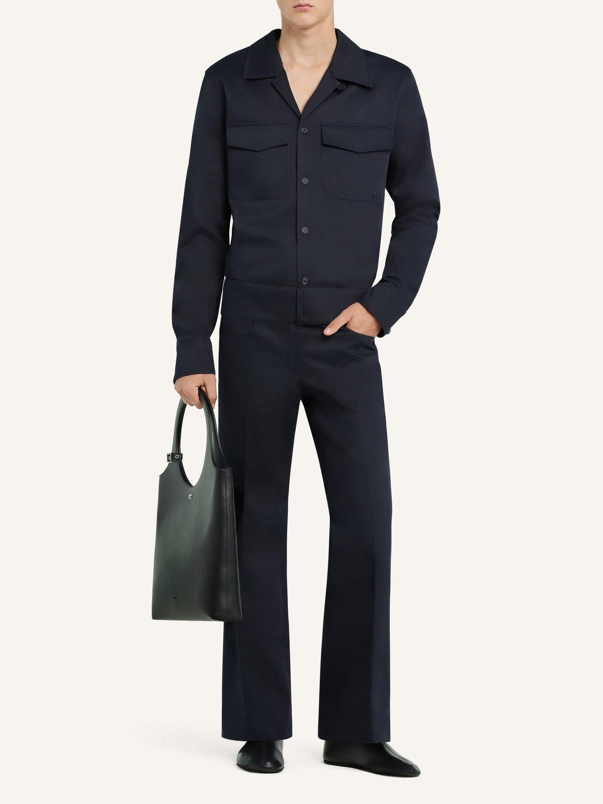 Pantalon ceinturé - Navy