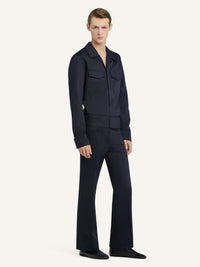 PRIX MARQUE : 150 / PANTALON CEINTURÉ EN POLYCOTON
