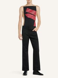 Pantalon ceinturé - Black