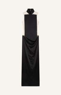 ROBE CARRÉ MAGIQUE EN SATIN