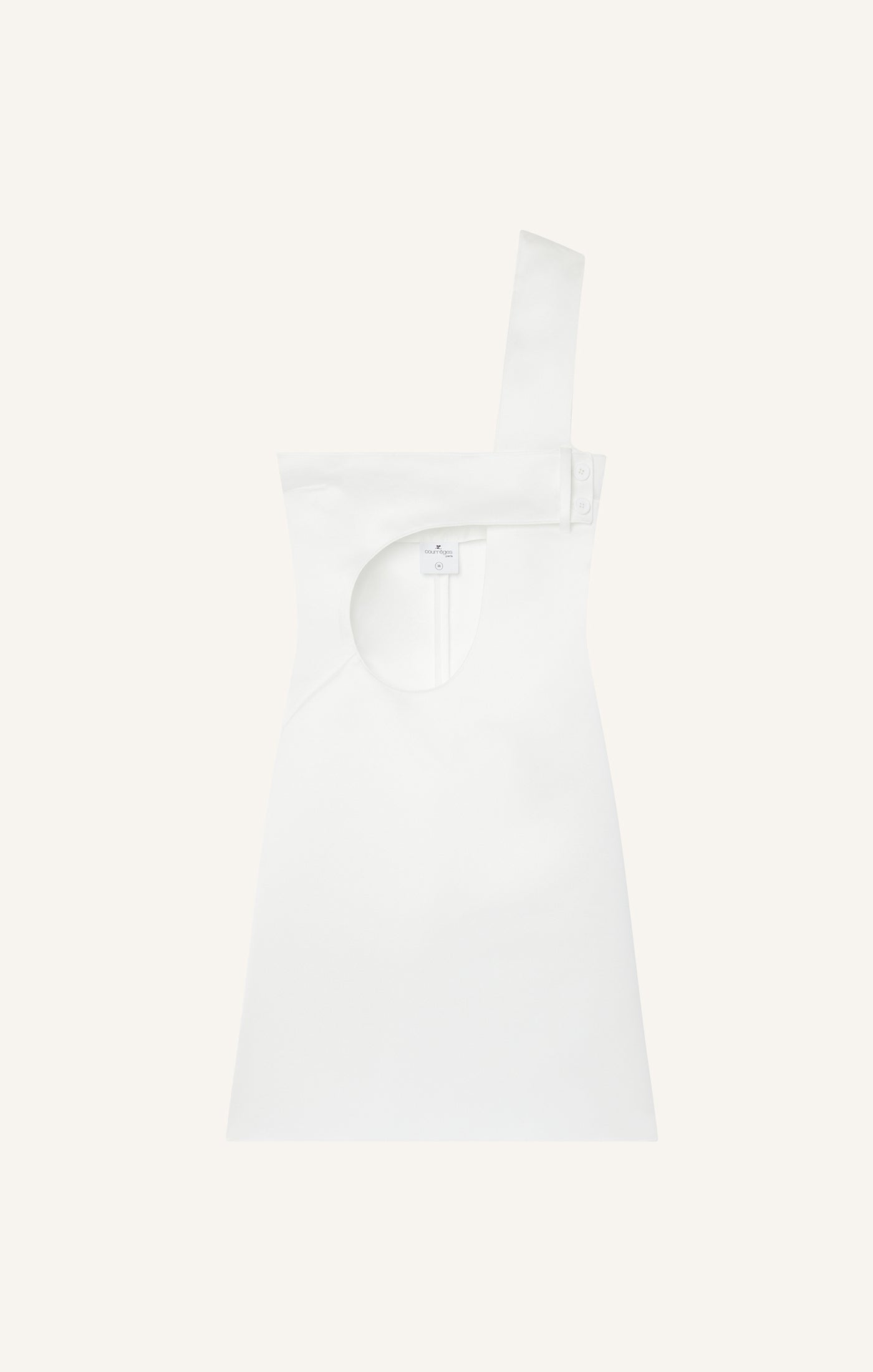 ROBE COURTE AJOURÉE EN SATIN