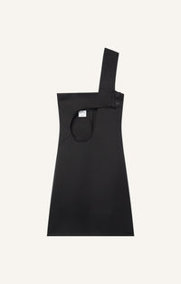 ROBE COURTE AJOURÉE EN SATIN