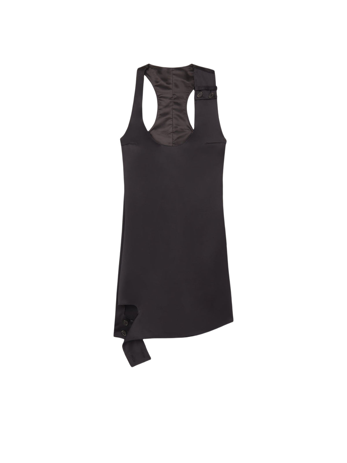 PRIX MARQUE : 250 / ROBE À BOUCLES SATINÉE