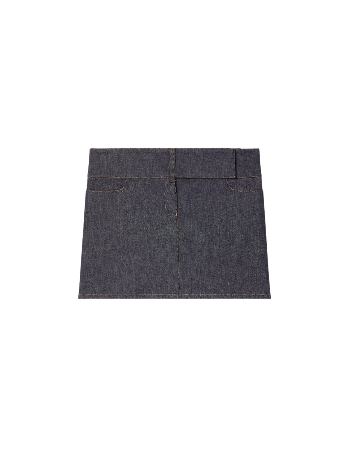 Mini jupe ceinturée en denim - Dark Heather Grey