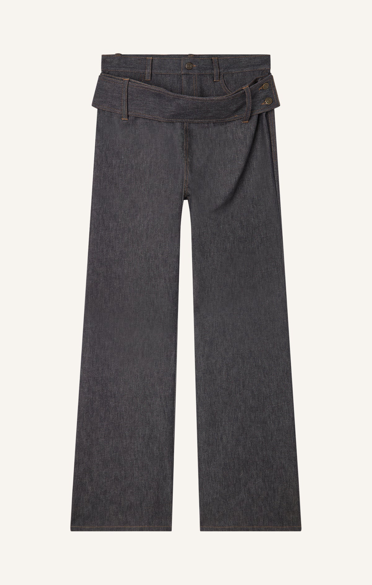 PANTALON CEINTURÉ BAGGY EN DENIM