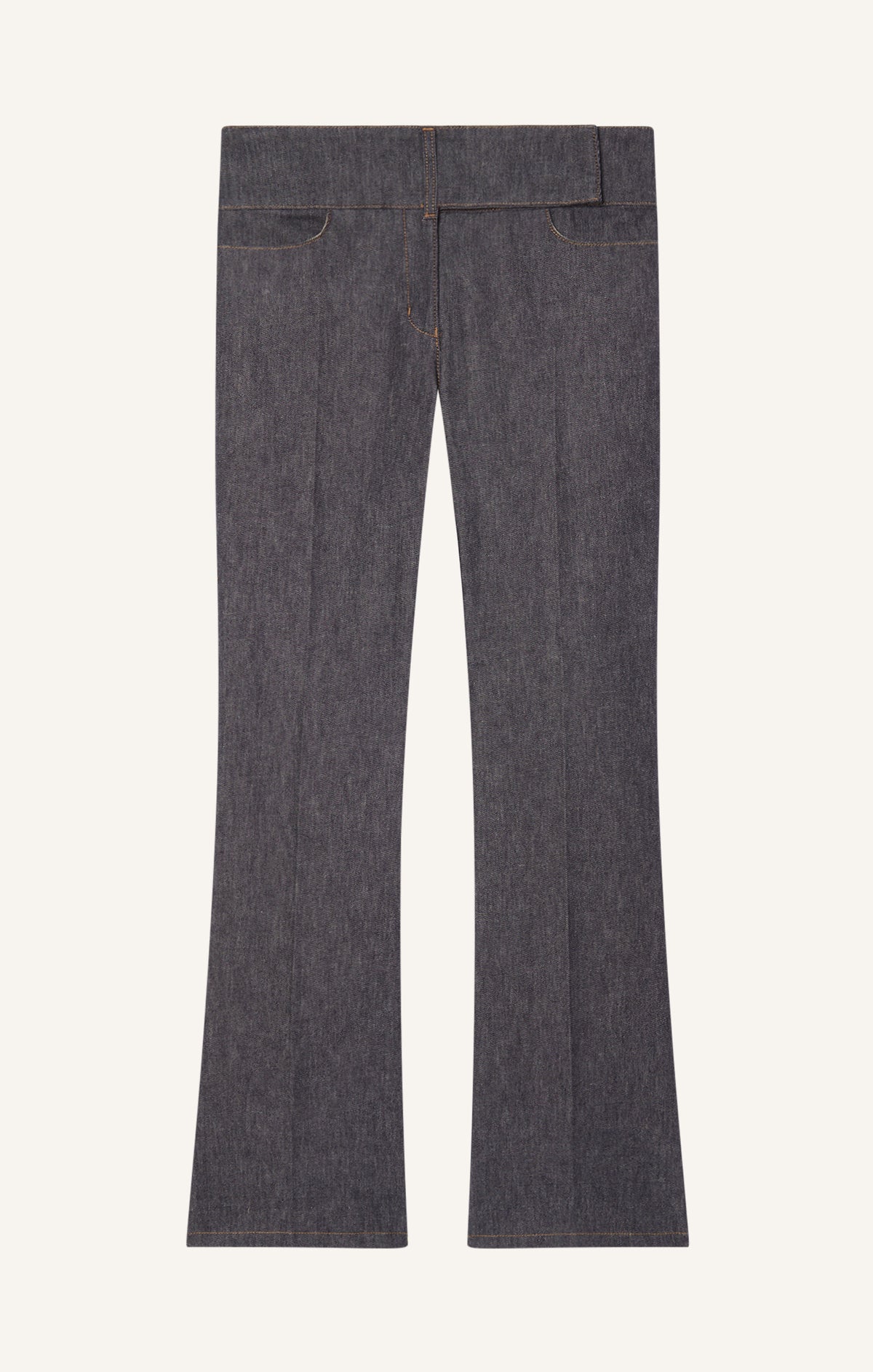 PANTALON BOOTCUT CEINTURÉ EN DENIM