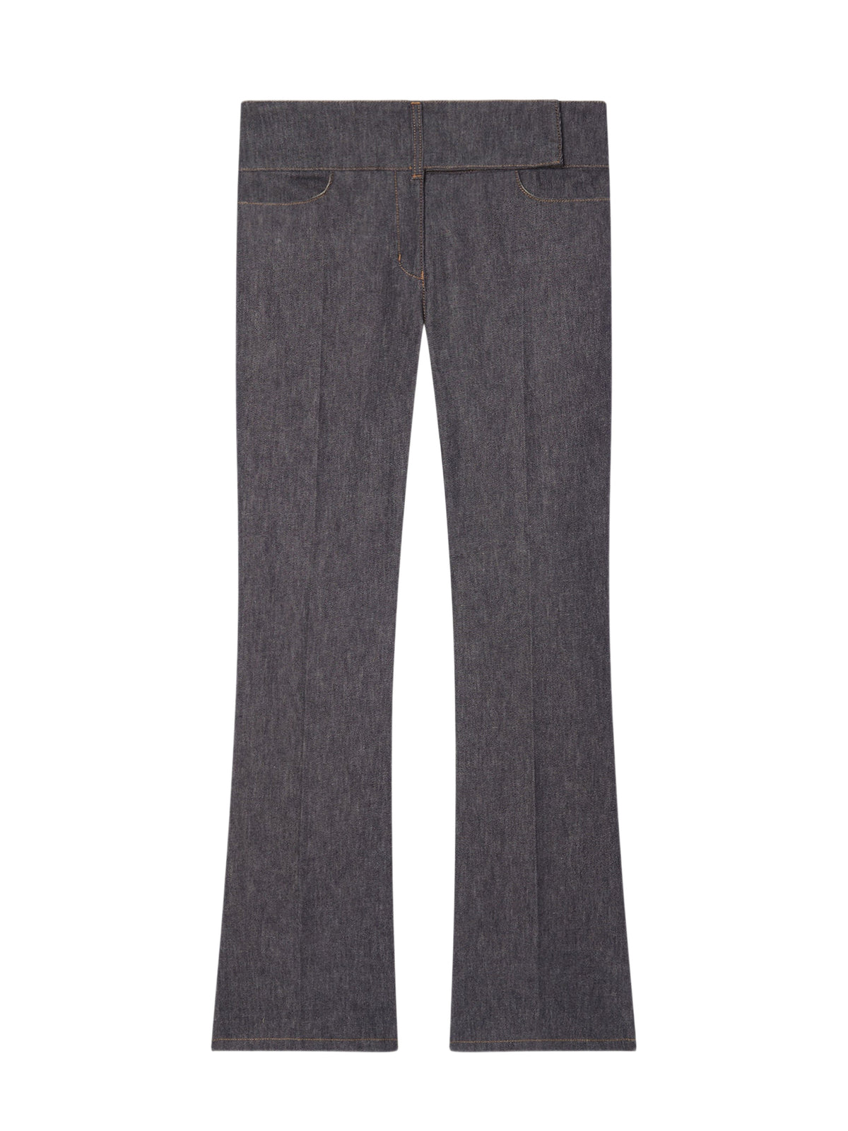PRIX MARQUE : 120 / PANTALON BOOTCUT CEINTURÉ EN DENIM
