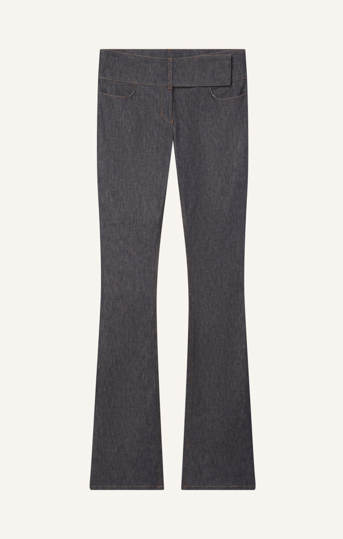 PANTALON BOOTCUT CEINTURÉ EN DENIM
