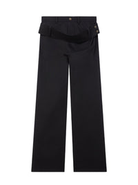 PRIX MARQUE : 170 / PANTALON EN DENIM CEINTURE DOUBLE