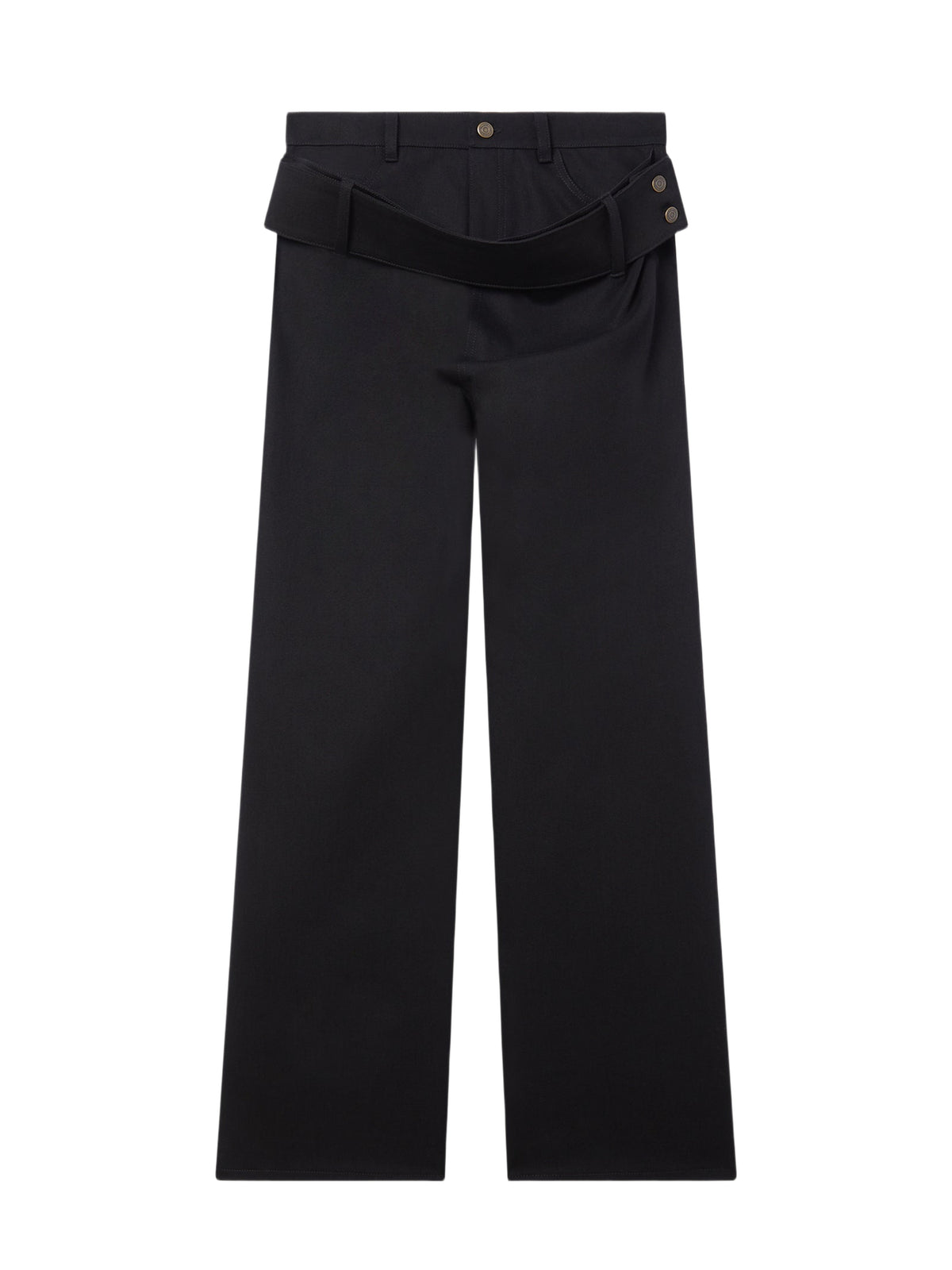 PRIX MARQUE : 170 / PANTALON EN DENIM CEINTURE DOUBLE