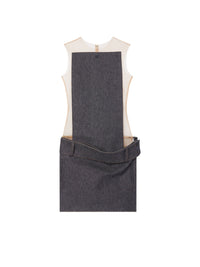 PRIX MARQUE : 900 / ROBE CARRÉ MAGIQUE EN DENIM