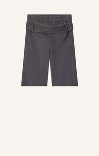 SHORT CEINTURÉ EN DENIM