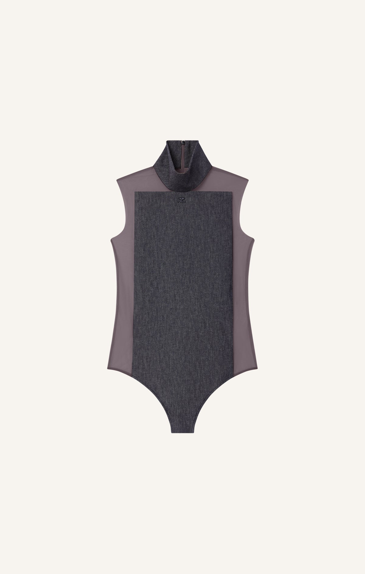 BODY CARRÉ MAGIQUE COL MONTANT DENIM