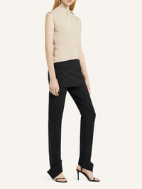 Top drapé en jersey - Sand