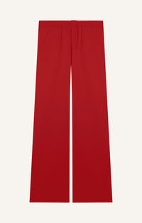 PANTALON EN MOLLETON BRODÉ
