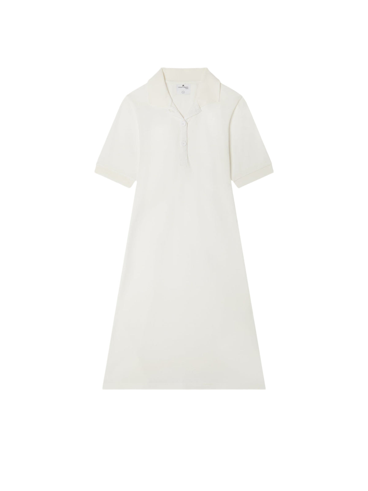 Robe mini polo piqué - Natural