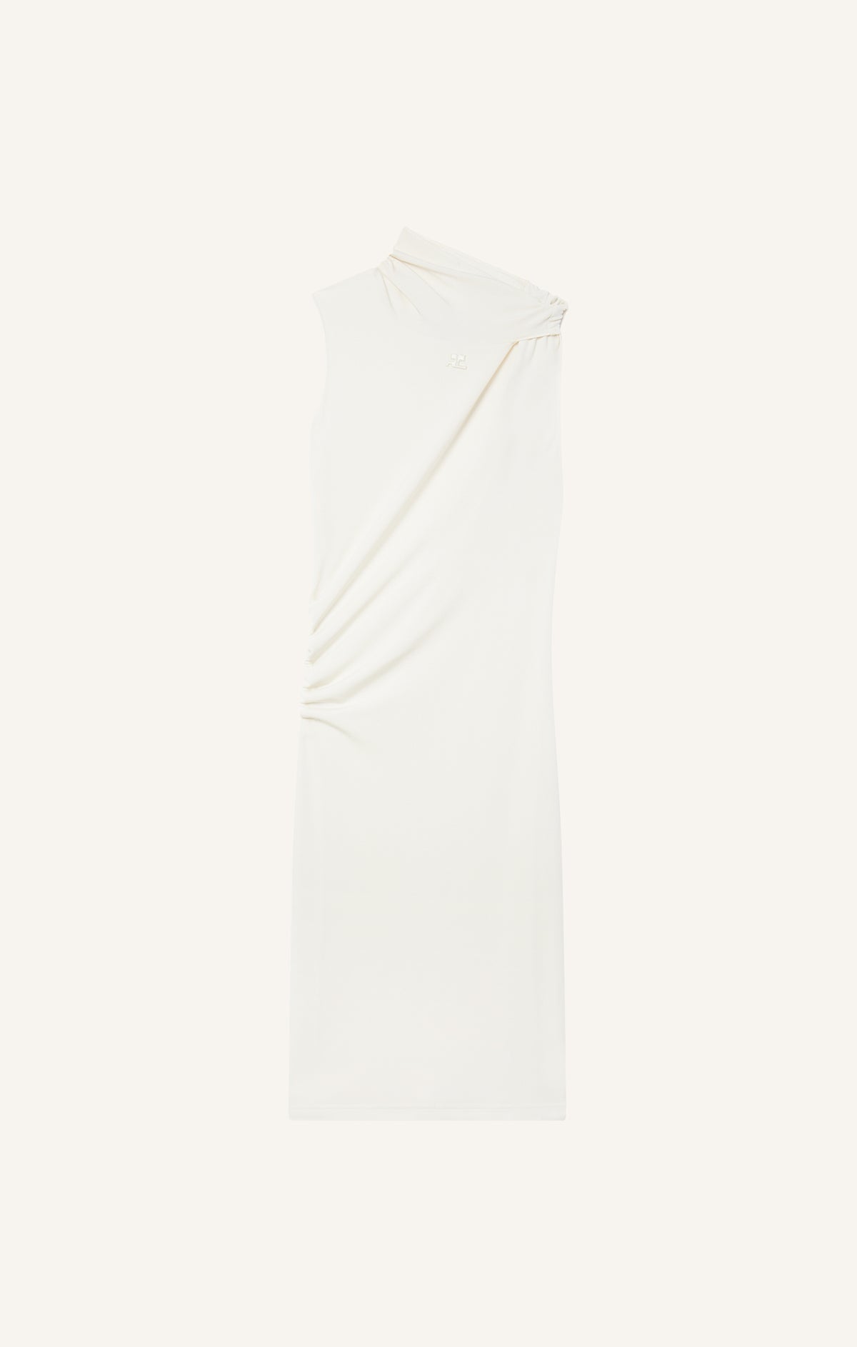 ROBE DRAPÉE SANS MANCHES