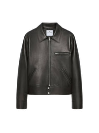 PRIX MARQUE : 650 / BLOUSON ZIPPÉ EN CUIR