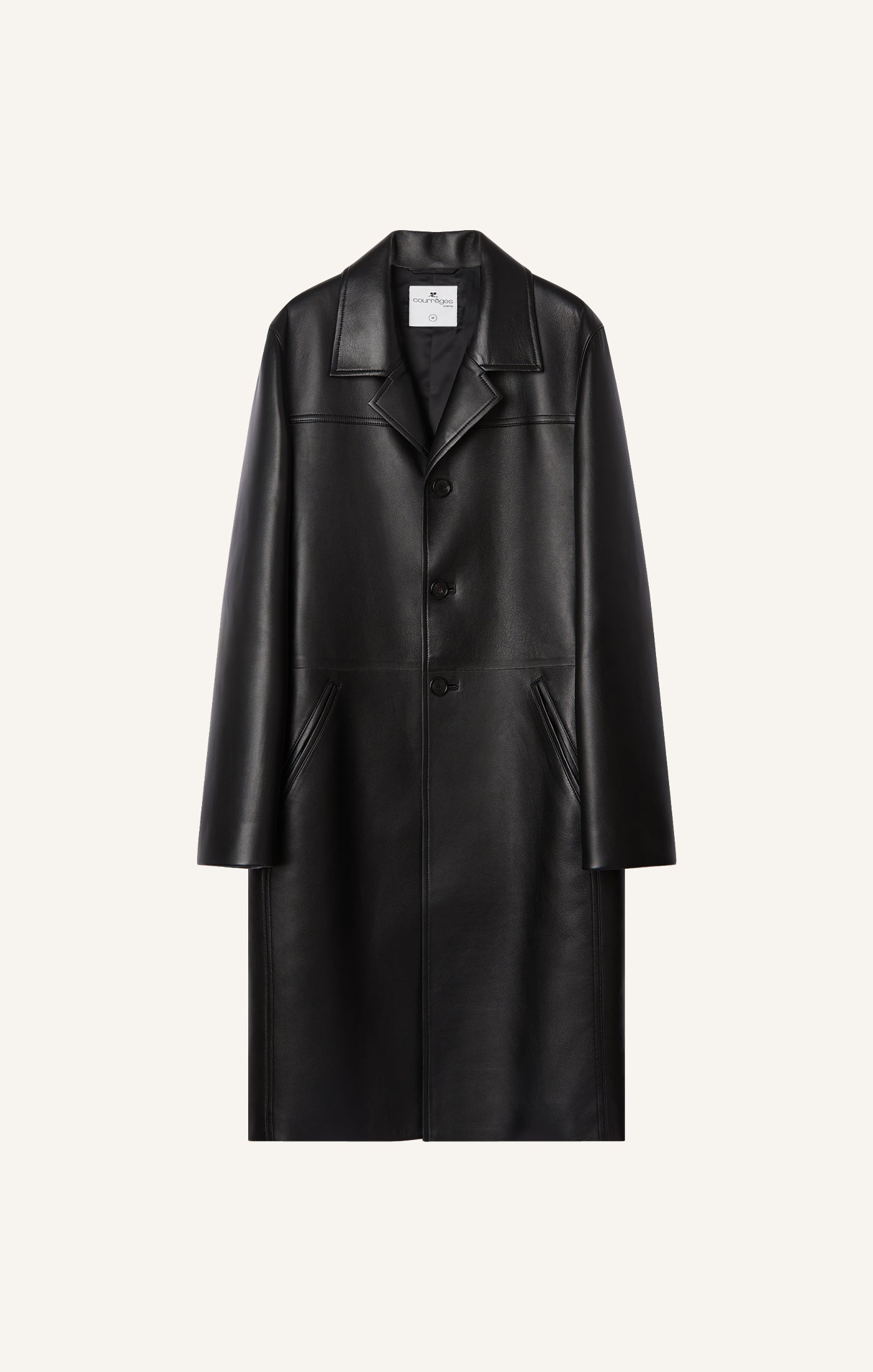 MANTEAU EN CUIR