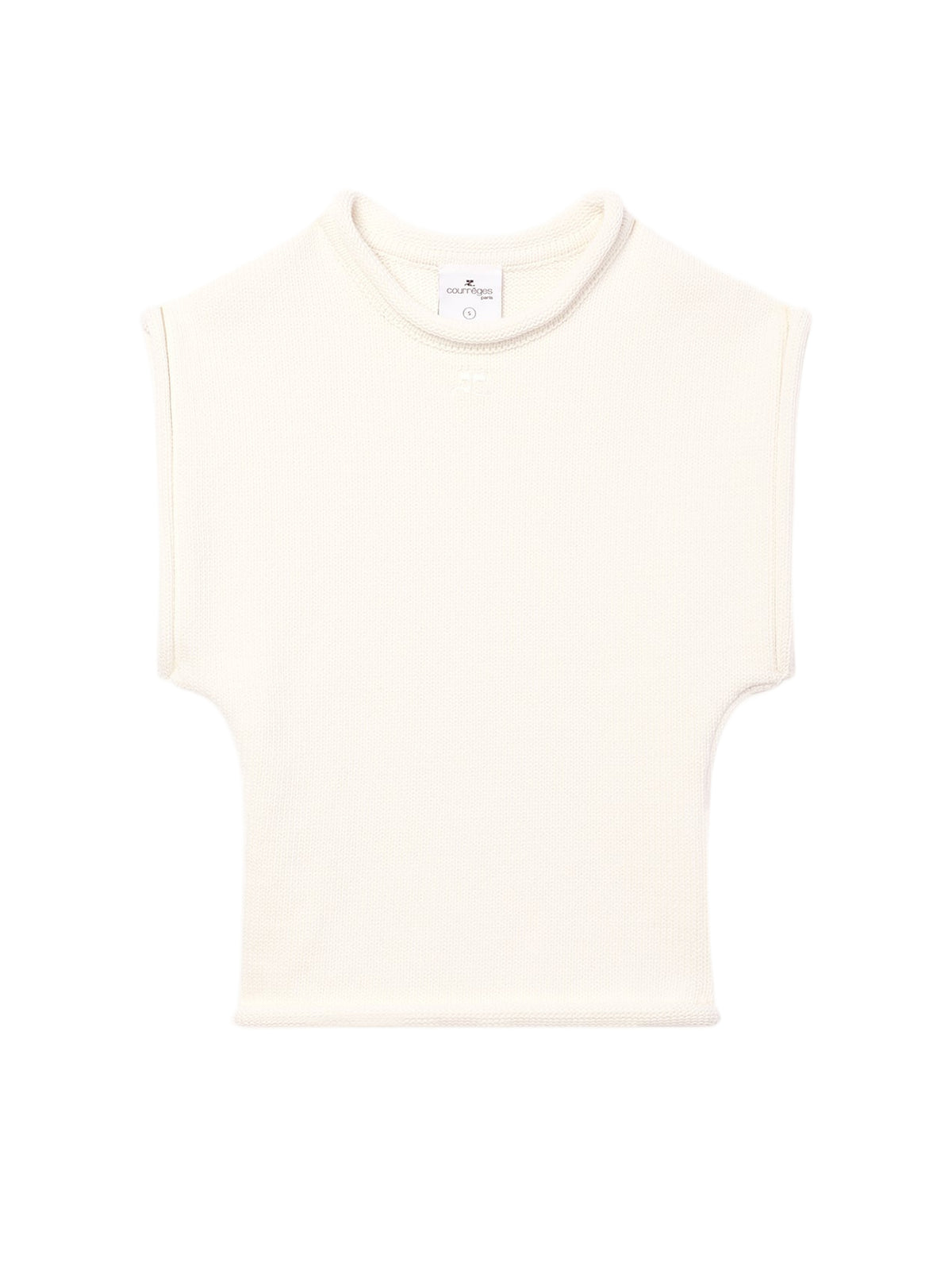 Pull court sans manches - Heritage White