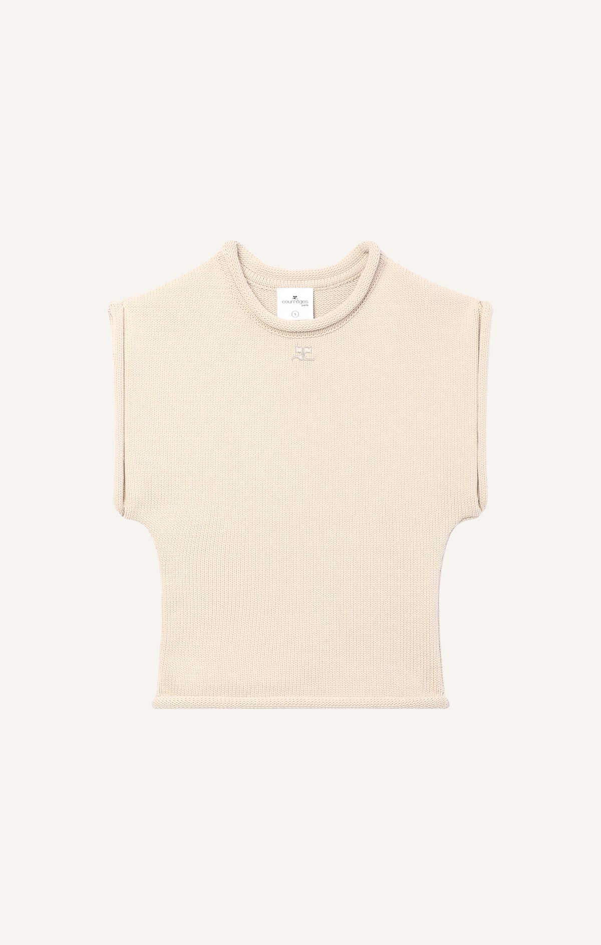 PULL COURT SANS MANCHES