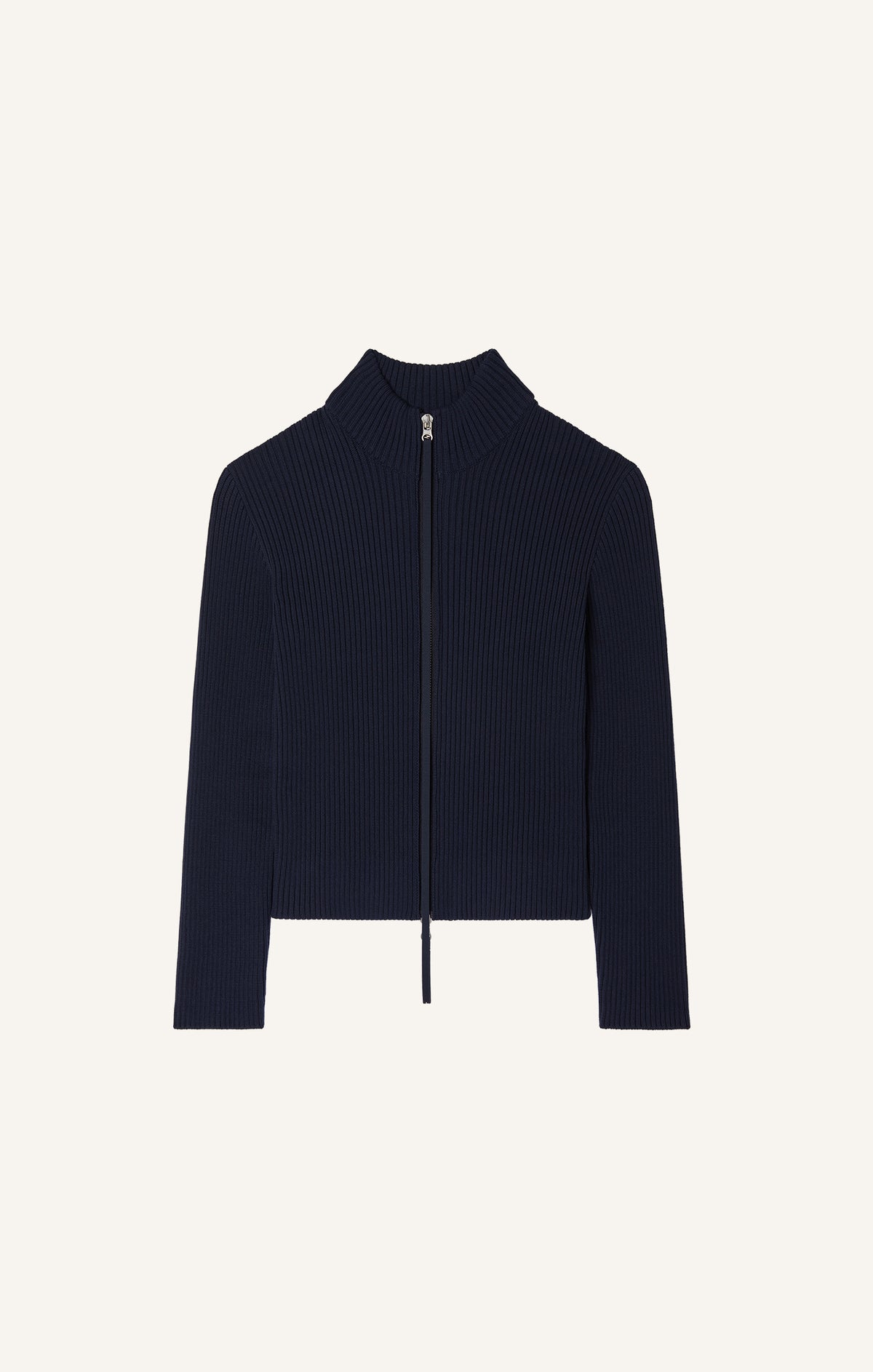 CARDIGAN ZIPPÉ CÔTELÉ