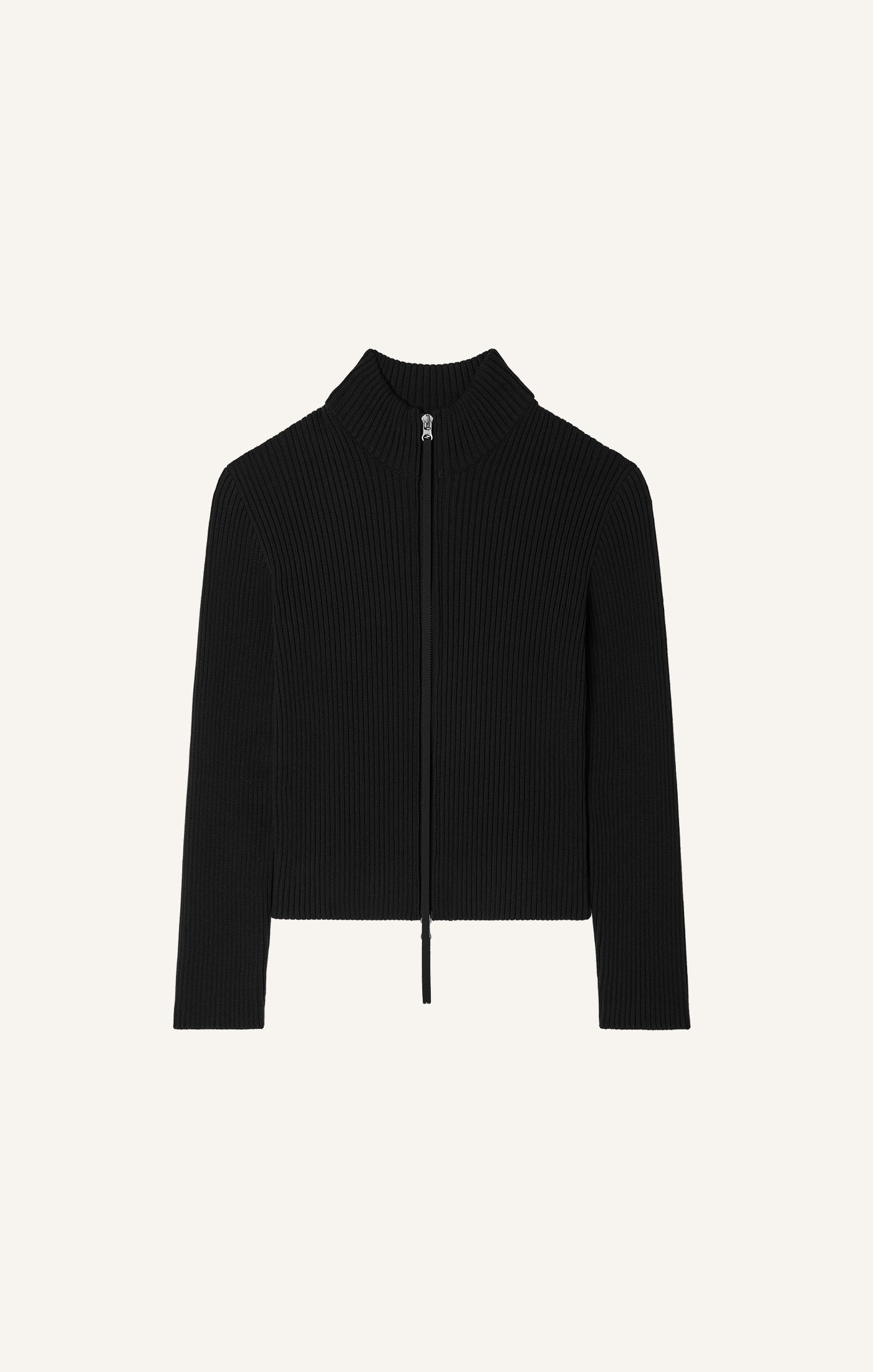 CARDIGAN ZIPPÉ CÔTELÉ